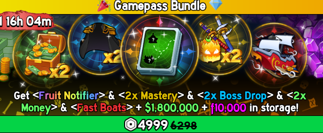 Gamepass Bundle ( Blox Fruit )