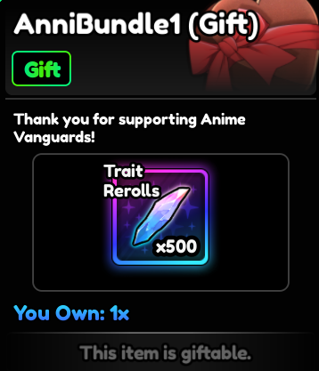 Gói Anni Bundle 1 Được 500rr ( Còn Hàng )