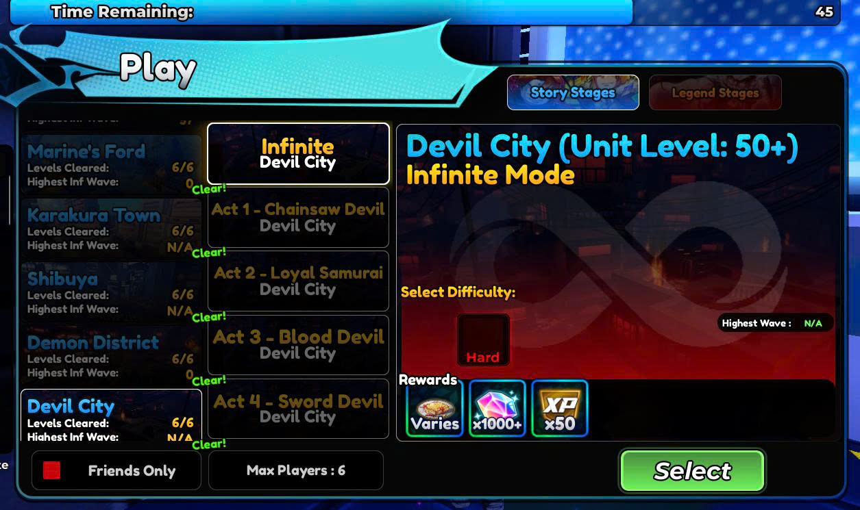 Cày Full story và legend stage ( AC )