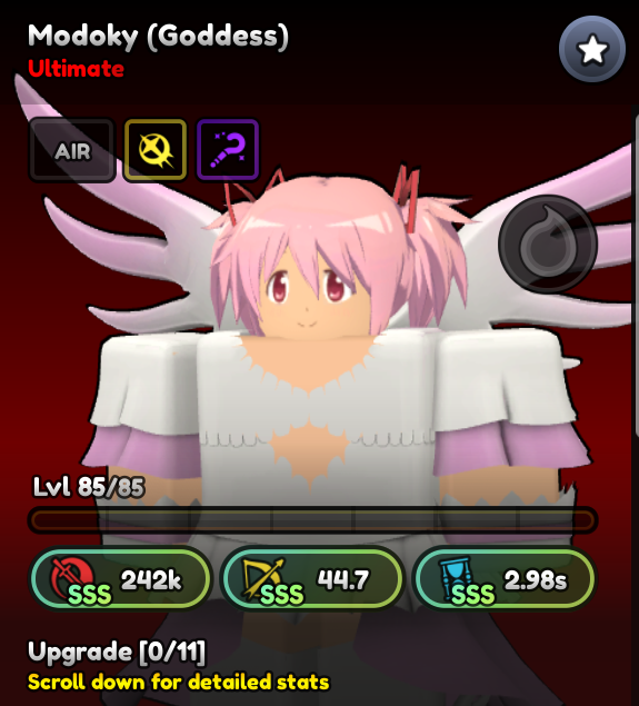 Modoky Đã Evo Random Chỉ Số